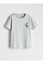Lcw Kids Gray Crew Neck Dinosaur Printed Boys Shorts Pajama Set - 2