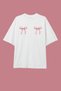 Bow Printed Oversize T-Shirt