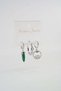 Women's Vip Series Zircon Stone Eye Figured Set of 3 Earrings
