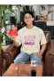 Men/Women You Make Me Smile Transfer Printed Round Neck Short Sleeve T-Shirt - 2