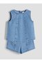 Baby Girl Jean Blouse and Jean Shorts