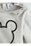 Crew Neck Mickey Mouse Printed Baby Boy Sweatshirt and Tracksuit Bottoms - 6