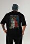 Osman Hamdi Bey Back Printed Black Oversize T-Shirt Men Women Crew Neck Cotton T-Shirt