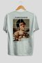 Caravaggio Boy Back Printed White Oversize T-Shirt Men Women Crew Neck Cotton Tshirt - 2