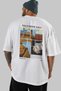 Salvador Dali Back Printed White Oversize T-Shirt Men Women Crew Neck Cotton Tshirt - 5