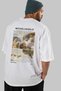 Michelangelo Back Printed White Oversize T-Shirt Men Women Crew Neck Cotton Tshirt - 7