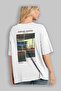 Edward Hopper Night Owls Back Printed White Oversize T-Shirt Men Women Crew Neck Cotton t Shirt - 3