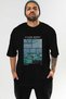 Claude Monet Front Printed Black Oversized T-Shirt Men Women Crew Neck Cotton t Shirt