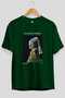 Johannes Vermeer Front Printed Green Oversized T-Shirt Men Women Crew Neck Cotton t Shirt - 2