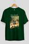 Paul Cezanne Curtain Front Printed Green Oversize T-Shirt Men Women Crew Neck Cotton t Shirt - 2