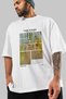 Van Gogh Front Printed White Oversize T-Shirt Men Women Crew Neck Cotton t Shirt - 3