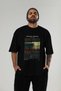 Edward Hopper Night Owls Front Printed Black Oversize T-Shirt Men Women Crew Neck Cotton t Shirt - 6