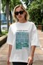 Claude Monet Front Printed White Oversize T-Shirt Men Women Crew Neck Cotton t Shirt - 5