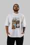 Salvador Dali Front Printed White Oversize T-Shirt Men Women Crew Neck Cotton T-Shirt - 6