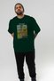 Van Gogh Front Printed Green Oversize T-Shirt Men Women Crew Neck Cotton t Shirt - 7