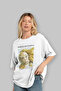 Sandro Botticelli Front Printed White Oversize T-Shirt Men Women Crew Neck Cotton t Shirt - 4
