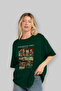 Leonardo Da Vinci Pre-Printed Green Oversize T-Shirt Men Women Crew Neck Cotton t Shirt - 4