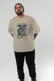 Pablo Picasso Guernica Front Printed Beige Oversize T-Shirt Men Women Crew Neck Cotton T-Shirt - 7