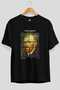 Van Gogh Self Portrait Front Printed Black Oversize T-Shirt Men Women Crew Neck Cotton t Shirt - 2