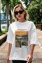 Edvard Munch Scream Front Printed White Oversize T-Shirt Men Women Crew Neck Cotton T-Shirt - 5