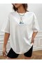 Unisex Stylish Comfortable Oversize Cotton Crew Neck T-Shirt with Special Design Code 22503 - 4