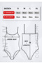 3 Pcs 95% Cotton 5% Elastic Thread Strap Snap Fastener Women's Bodysuit, Women's Bodysuit - 4