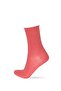 Women's rose color elastic free modal fabric thin socket socks - 3
