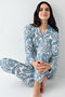 طقم بيجامة أزرق نسائي