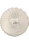 Glass Serving Bowl, 13cm Shell Pattern, Clear with Gold Rim, Textured Design - 3