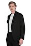 Black Slim Fit Mono Collar Casual Suit - 4