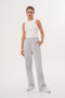 Women's Gray Cotton High Waist Comfortable Fit Sweatpants - 4
