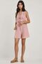 Textured Shorts Jumpsuit with Tie Detail on the Back - 2