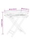 Folding Tray Table 60x40x68 cm Bamboo - 3