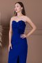 Atlas Rose Detailed Strapless Pen Long Dress - Cobalt Blue - 5