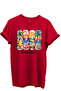 Beach Please Written Colorful Beach and Sunset Themed 100% Cotton Regular Fit Unisex T-Shirt