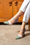 LUNARIA Women's Color Block Ankle-Tie Heeled Shoes - 3