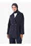 Soft Button Jacket Trousers Double Set - Navy Blue - - 4