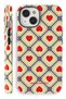 iPhone 13 Double Layer Shock Absorbing Protection Hearts Glossy Superior Protect Phone Case