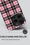 Case for iPhone 13 Dual Layer Shock-Absorbing Protection Plaid Glossy Superior Protect Phone Case - 4