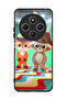 غطاء حماية لهاتف Xiaomi Redmi 14C 4G بطبعة أرانب