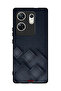 غطاء حماية لهاتف Infinix Zero 30 4G بنقشة مربعات على القماش
