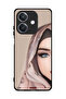غطاء حماية Oppo A3x 5G برسم فتاة نصف وجه