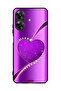 غطاء حماية لهاتف Realme Note 60 4G بنقشة قلب لامعة
