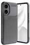 Honor 400 Case with Camera Protection Protruding Carbon Pattern Color Fade-Free Protective  Cover Gray