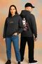 Lenithra Demon Slayer Anime Back Printed Unisex Oversize Smoked Hoodie