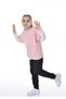 Sleeve Ruffle Detail 100% Cotton Long Sleeve Girls Bottom Top Set - 4
