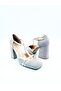 Women's Genuine Leather Heeled Shoes - 3
