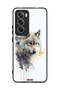 غطاء حماية Oppo Reno12 5G بتصميم فن تجريدي للذئب