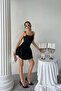 Women Corset Mini Draped Detail Dress Nbdf076 - 2