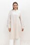Stone-Cuff Button Linen Tunic